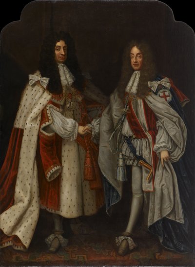 Portrait of Charles II & James II by Anonymous